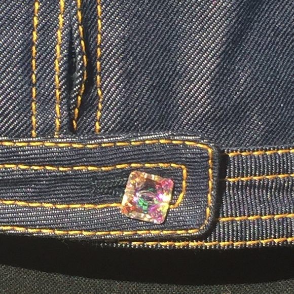 S/S 2000 Gianni Versace by Donatella Denim Medusa Silk Jungle Sleeveless Top - Picture 3 of 8